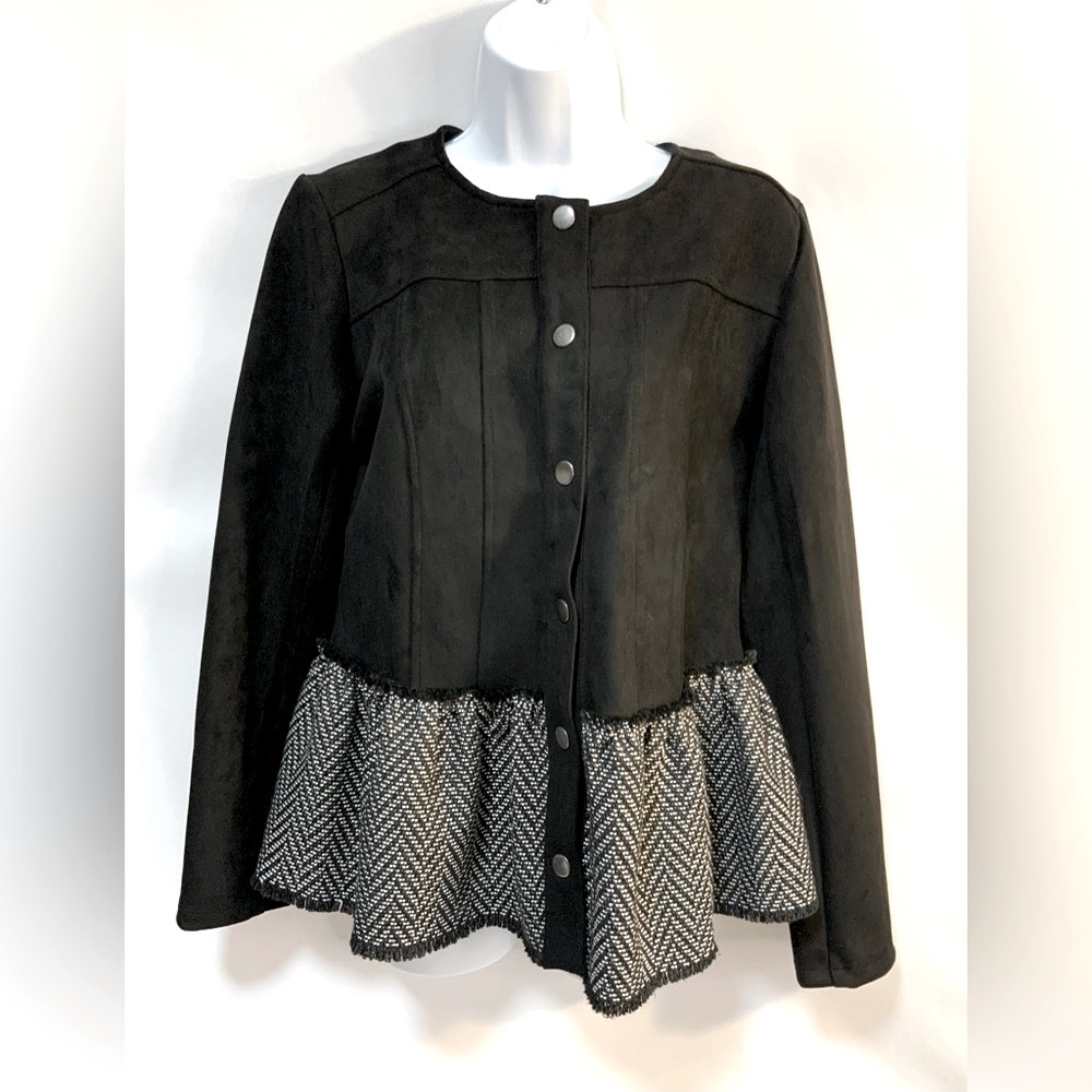 Solitaire Women’s Black Suede Jacket